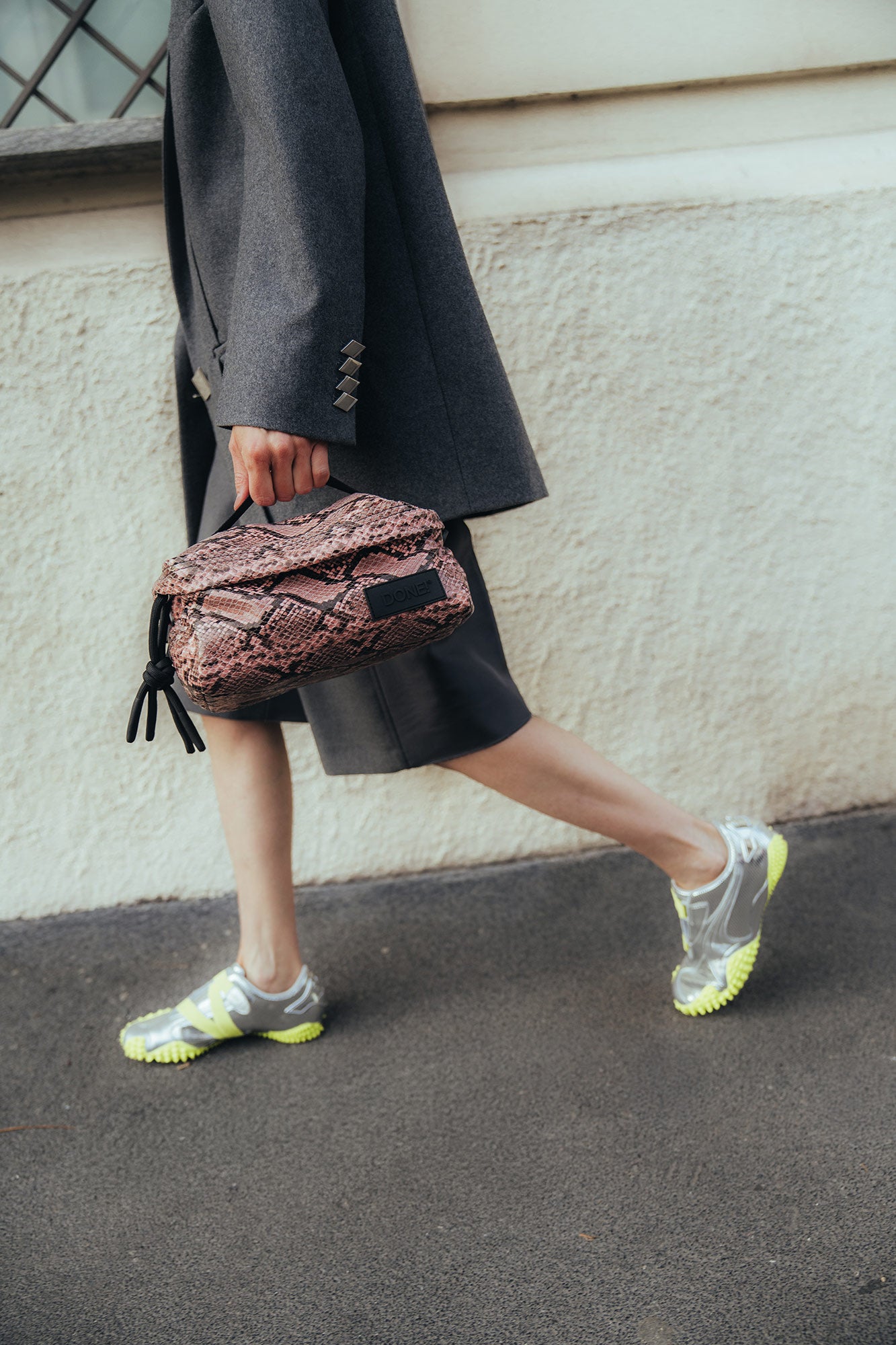 Beauty Bag Stampa pitone rosa