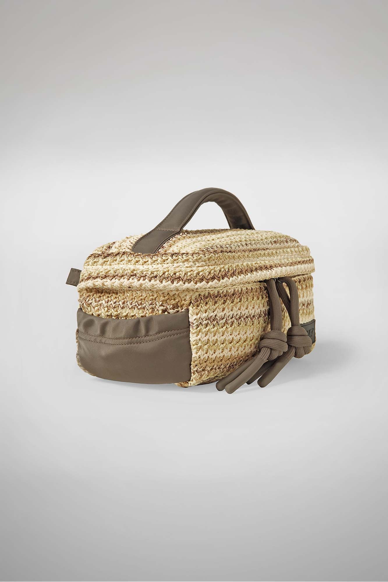 Beauty Bag Nylon e Rafia Multicolor
