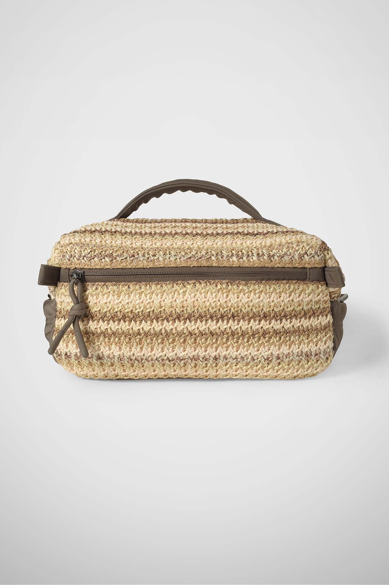 Beauty Bag Nylon e Rafia Multicolor
