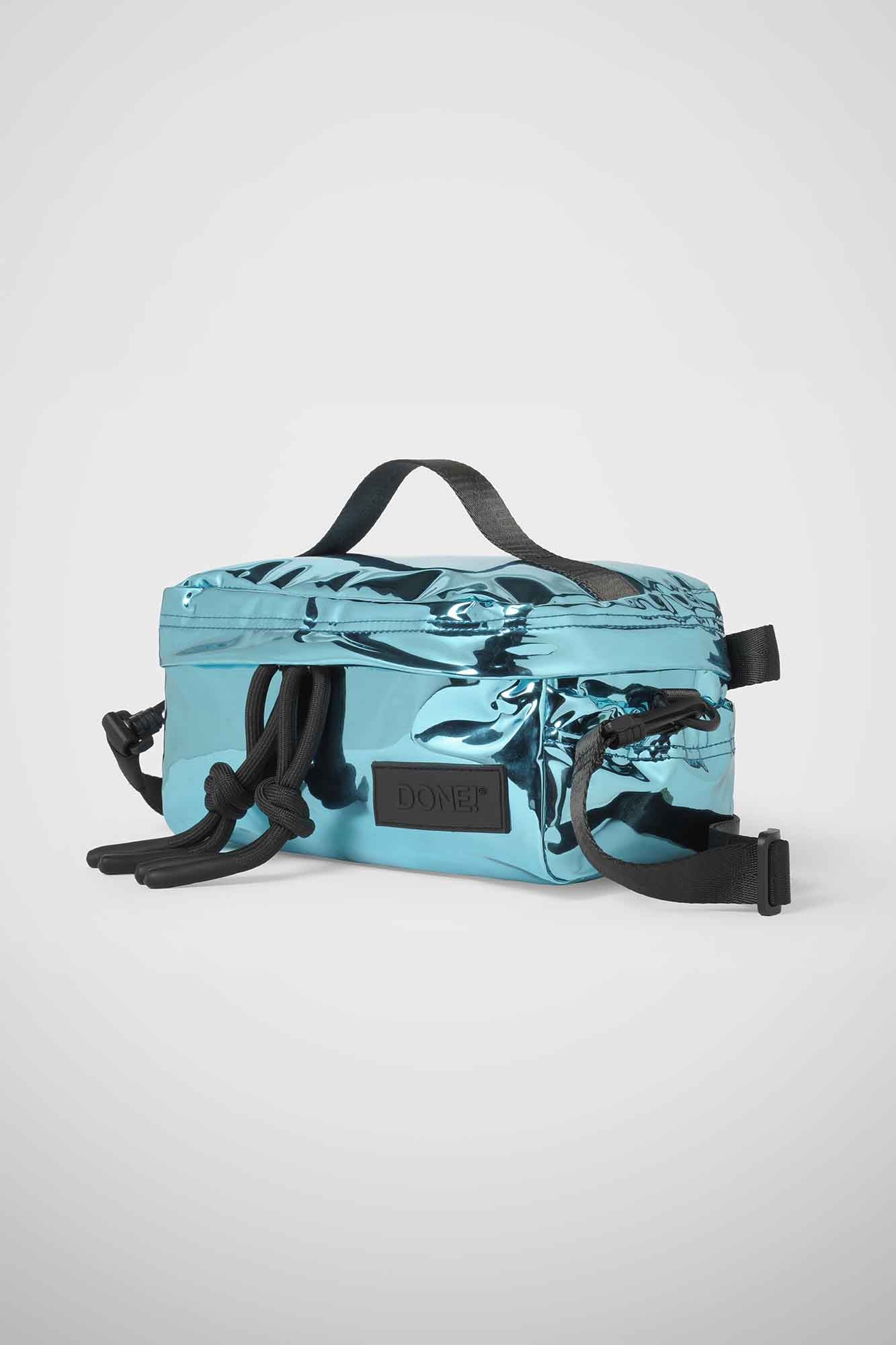 Beauty Bag TPU Azzurro Metallizzato