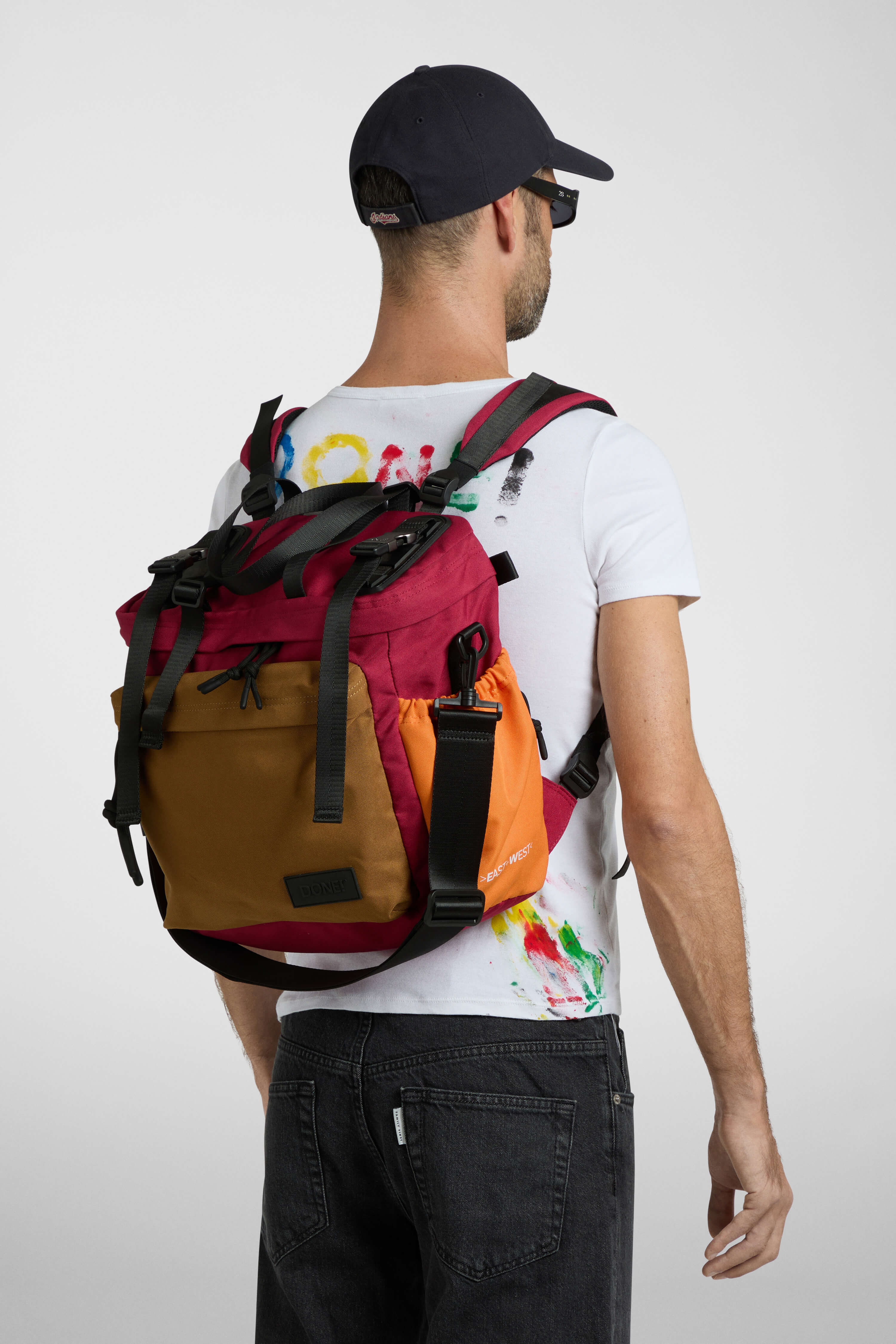 East+West Cordura M Ciliegia Arancio Cammello