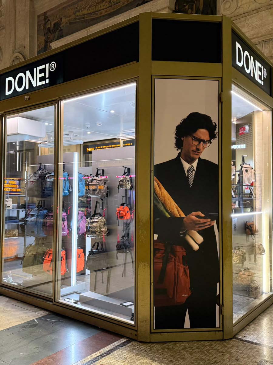 DONE! pop-up in Stazione Centrale Milano