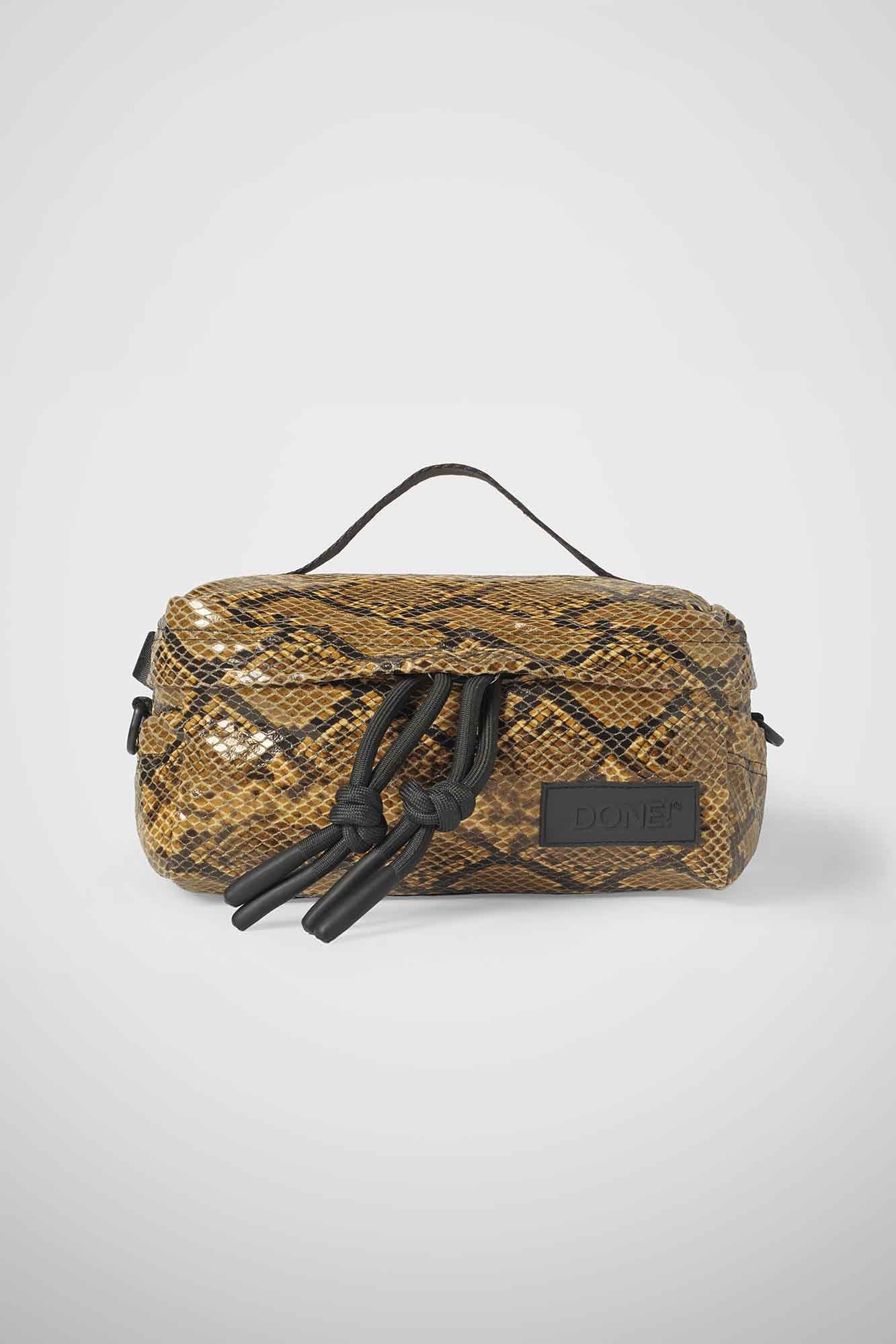 Beauty Bag Stampa pitone naturale