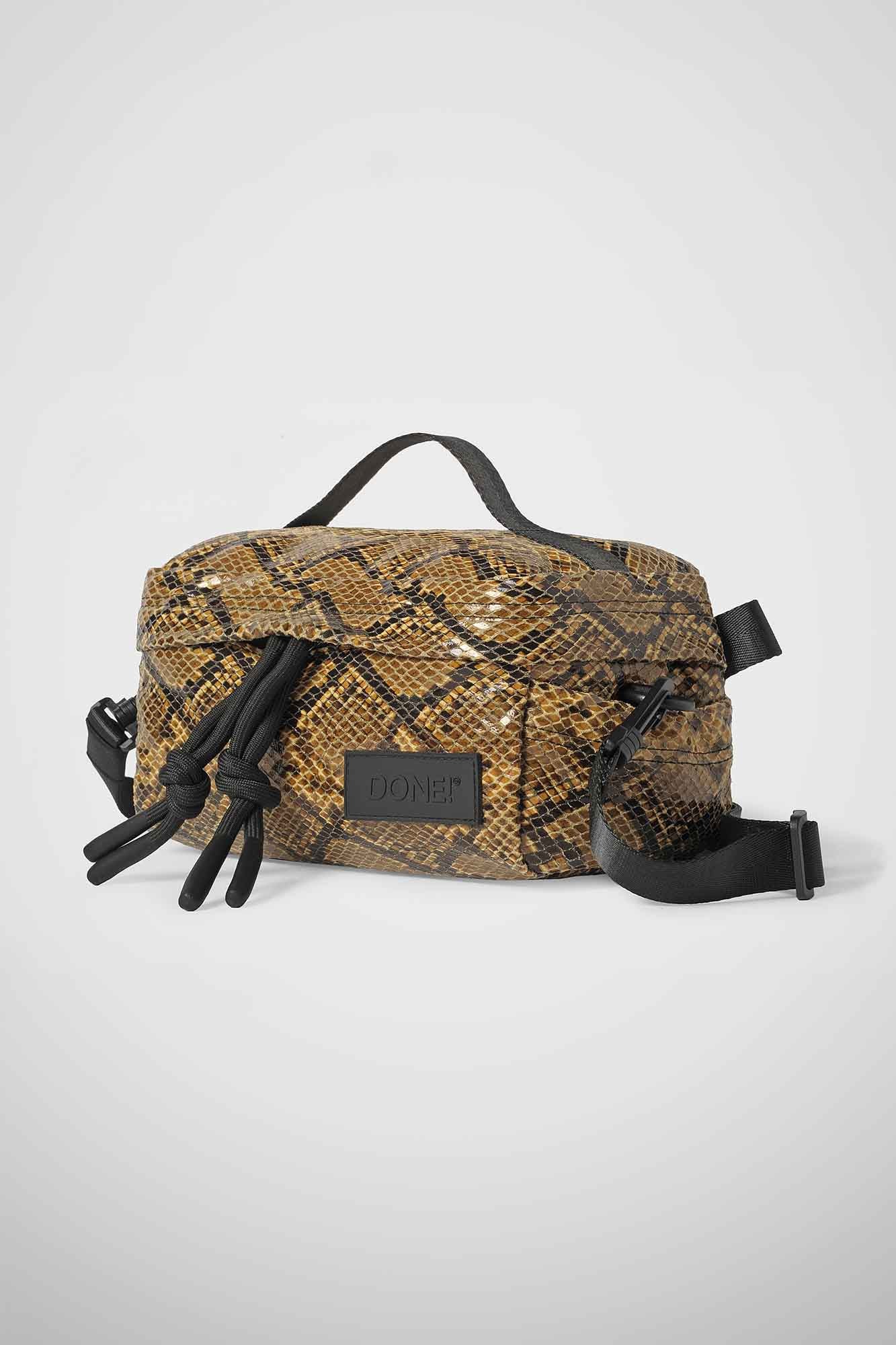 Beauty Bag Stampa pitone naturale