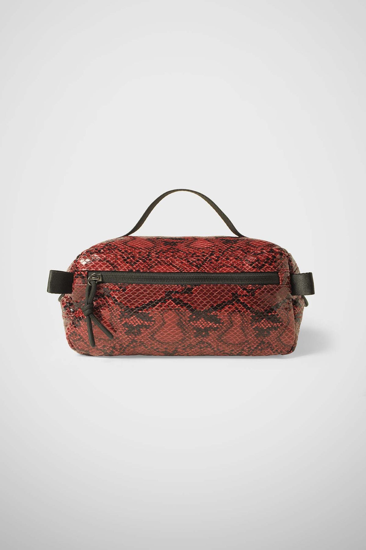 Beauty Bag Stampa pitone bordeaux