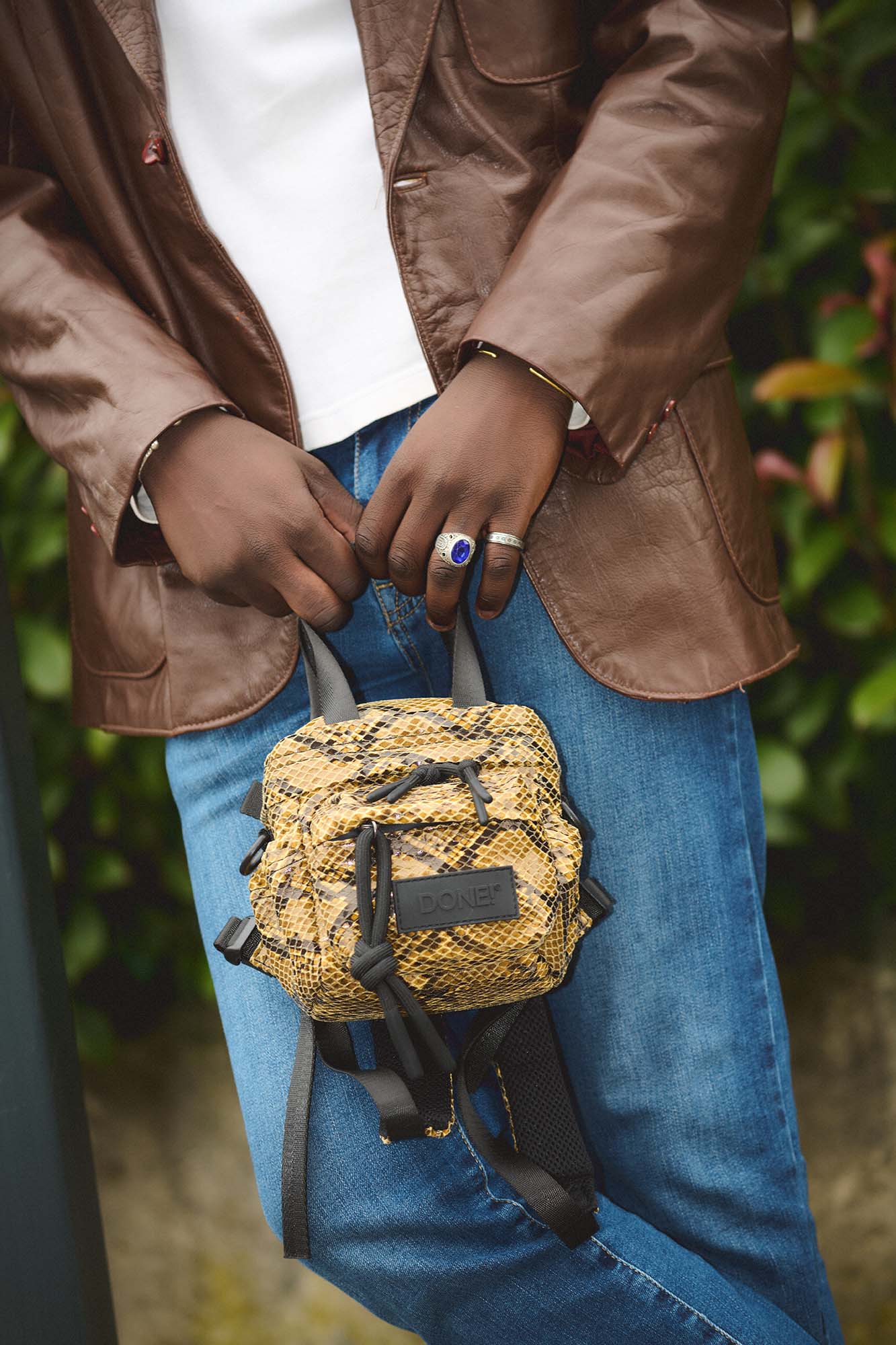 East+West XS ナチュラル パイソンプリント