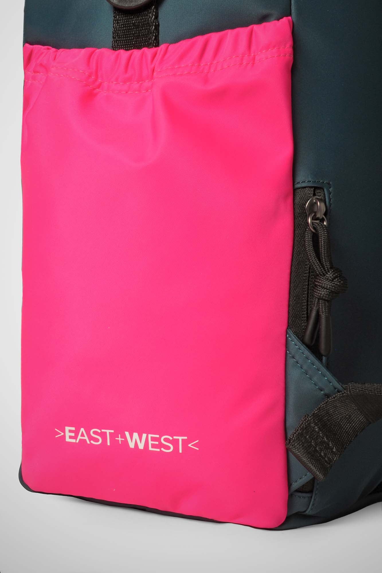 East+West Nylon L PETROL BLUE TURQUOISE FUCHSIA