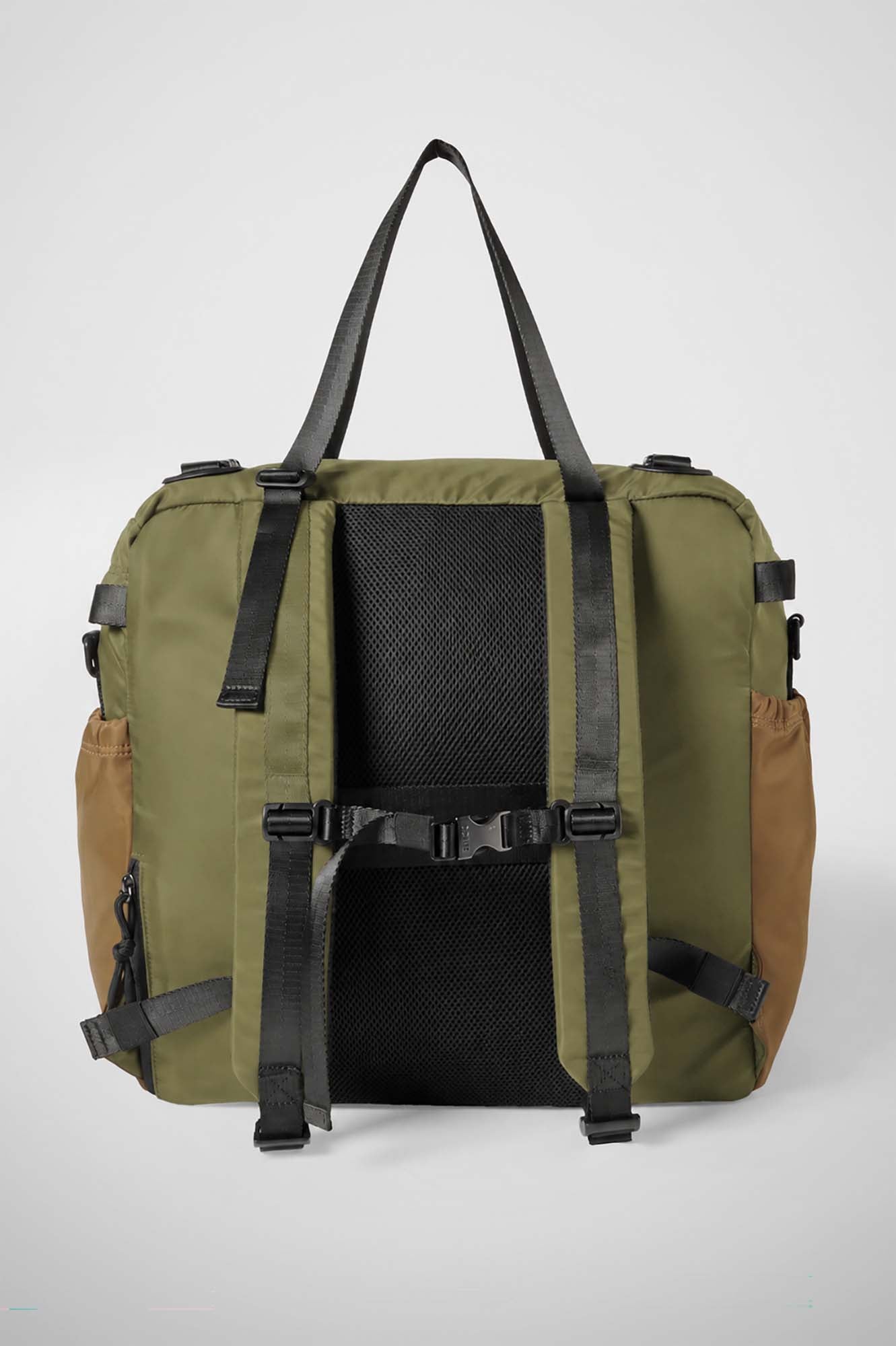 East+West Nylon L Dark Green Mud Red