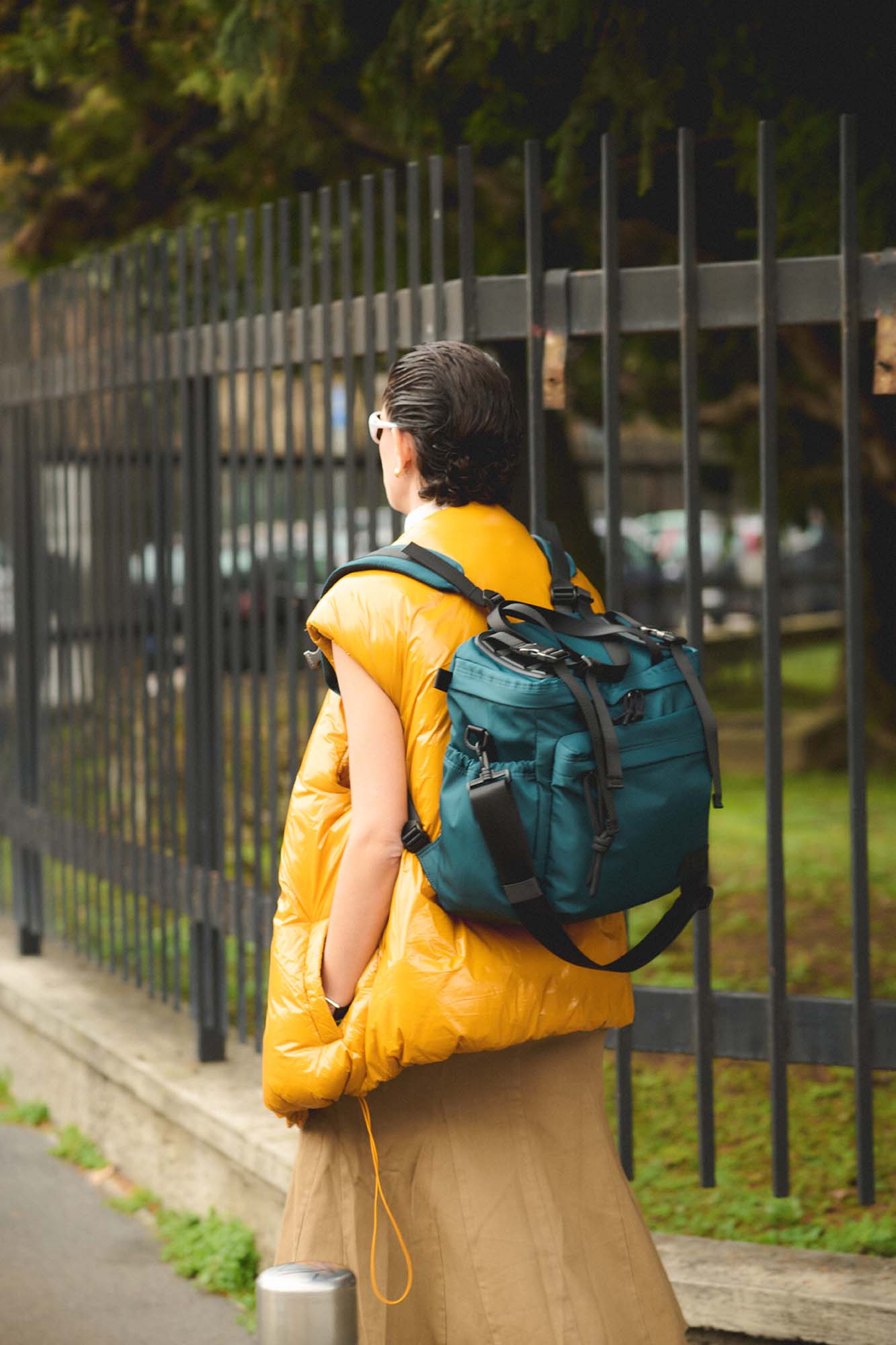 East+West Nylon M Petrolio